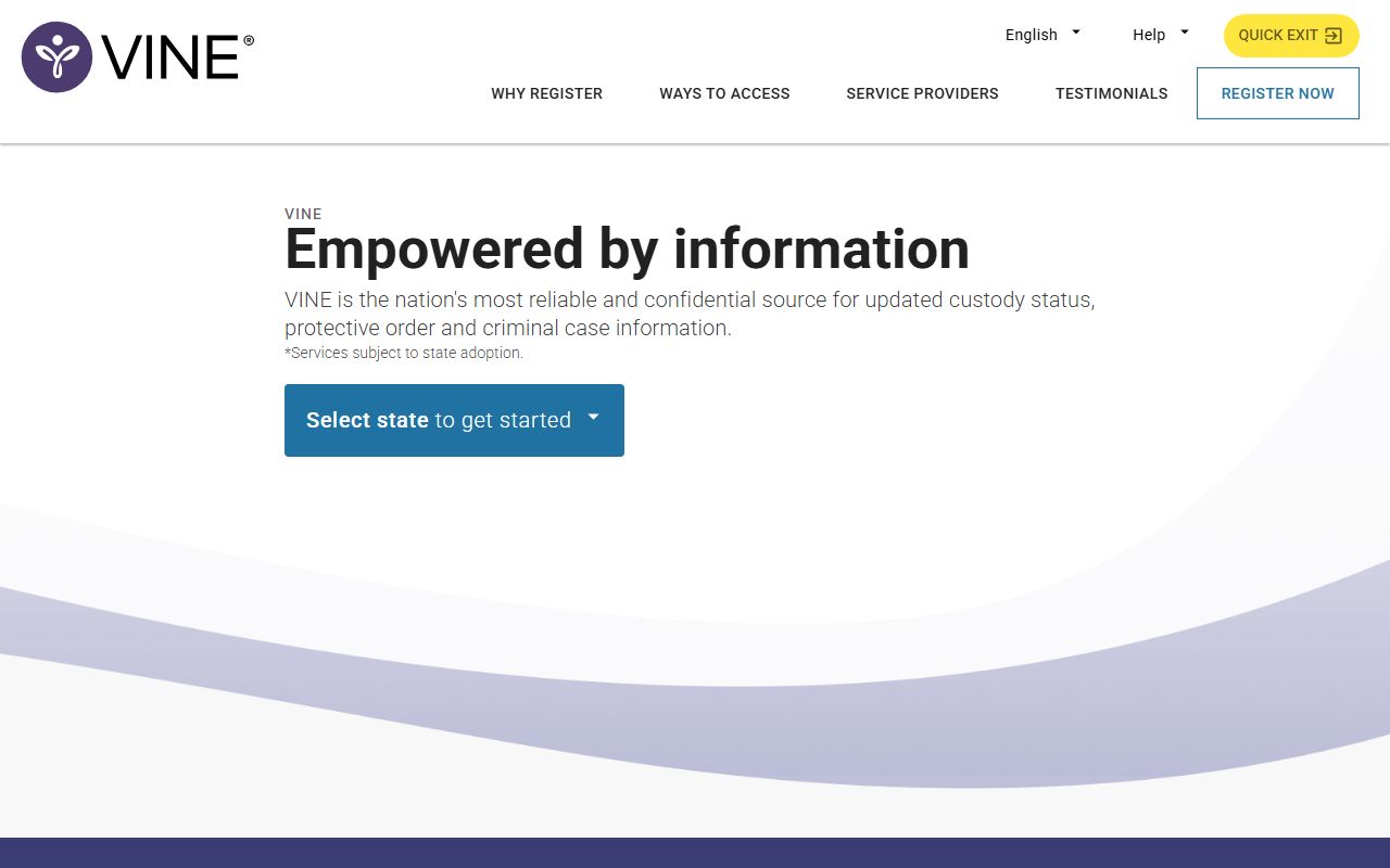 Luzerne County released inmates custody alerts on the VINELink national site